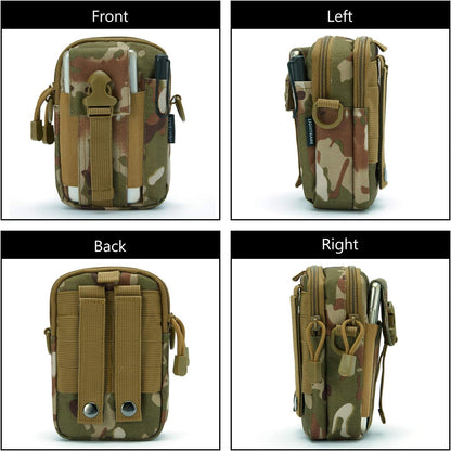 JupiterGear Tactical MOLLE Military Pouch Waist Bag for Hiking, Running and Outdoor Activities