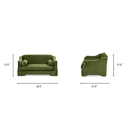 Paloma 35.5" Dog Sofa Bed - Medium in Olive