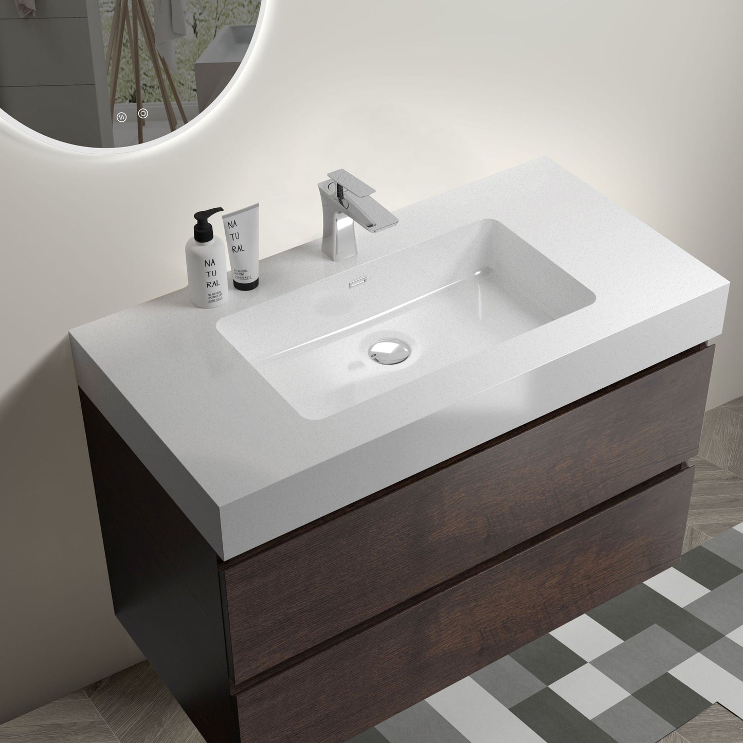Alice Bathroom Vanity Wall Mounted With Sink