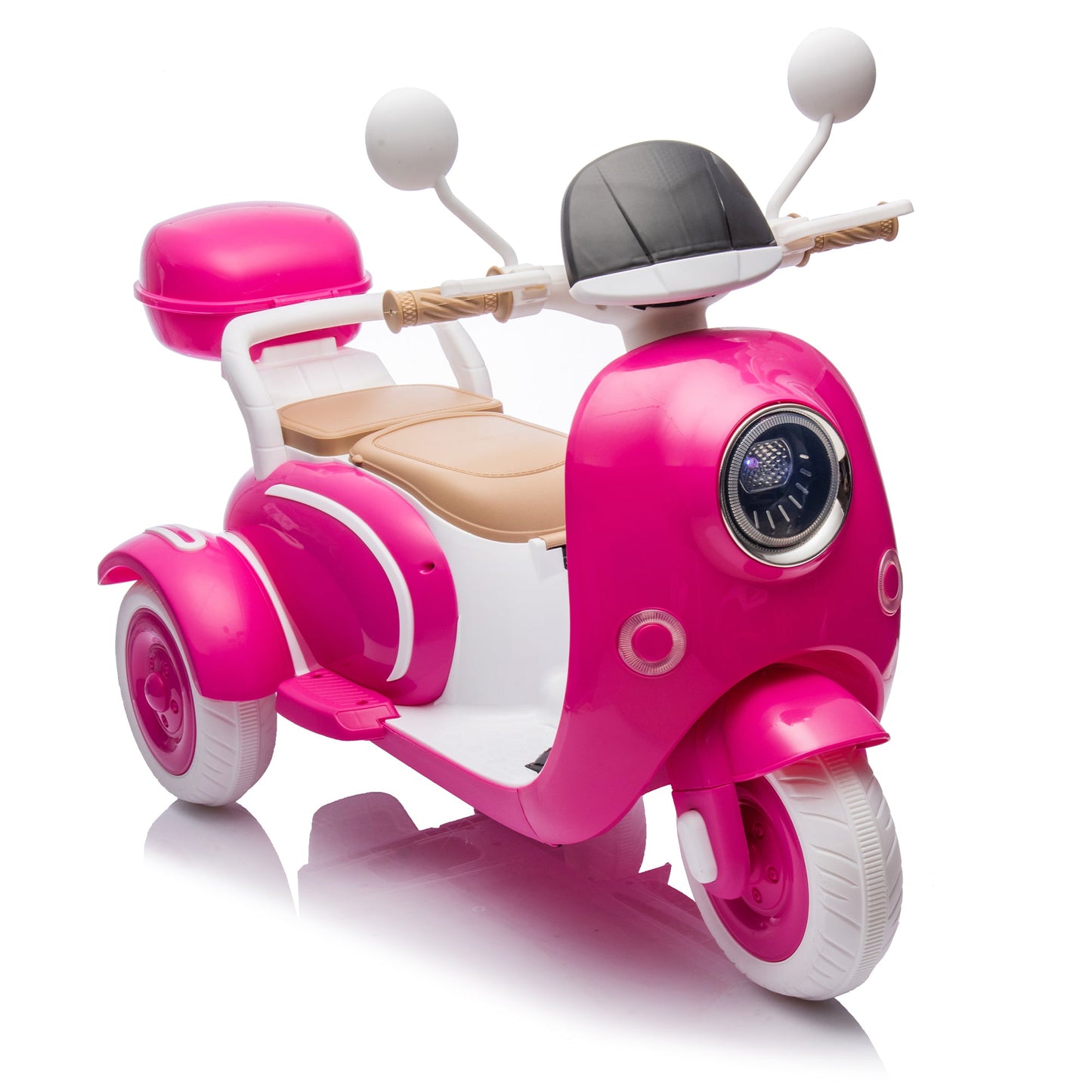 12V Two Motors Kids Ride On Two-Seater Electric Motorcycle