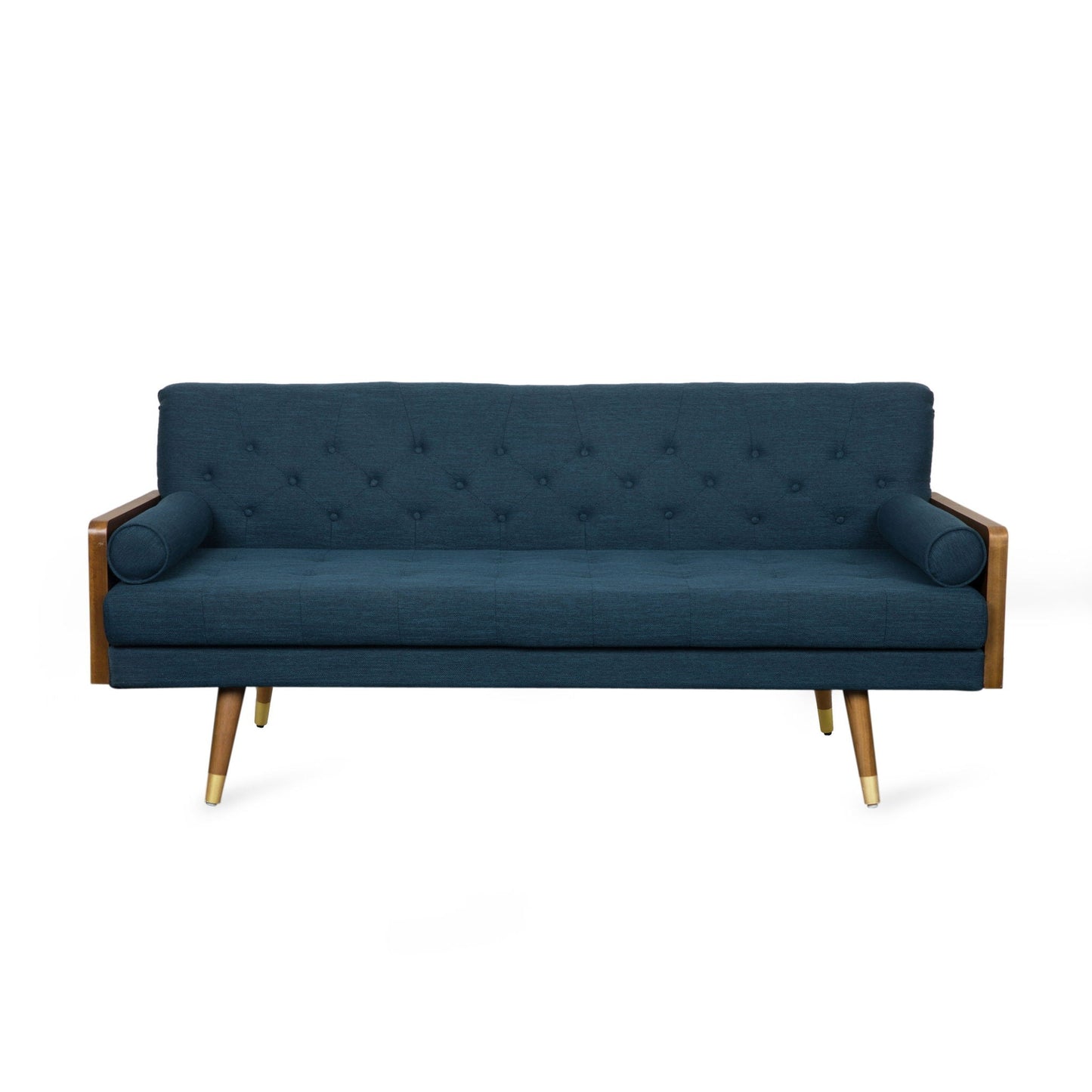Aidan Mid Century Modern Tufted Fabric Sofa