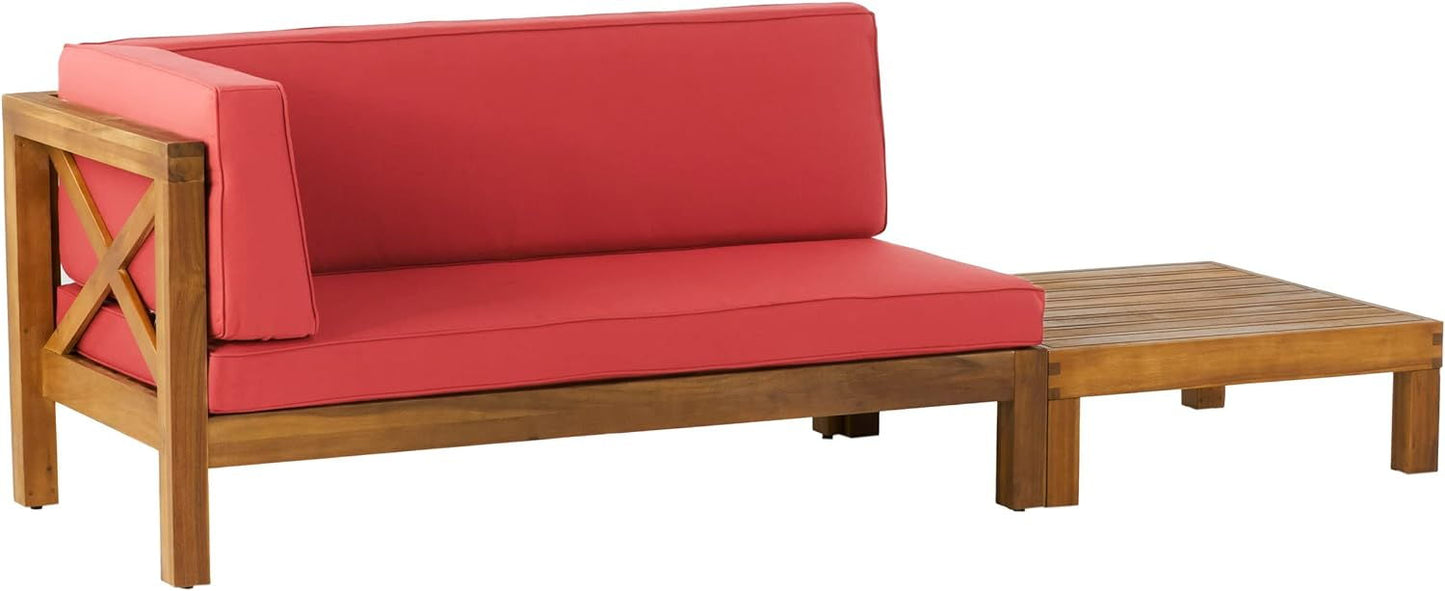Brava X Back Corner Bench With Coffee Table