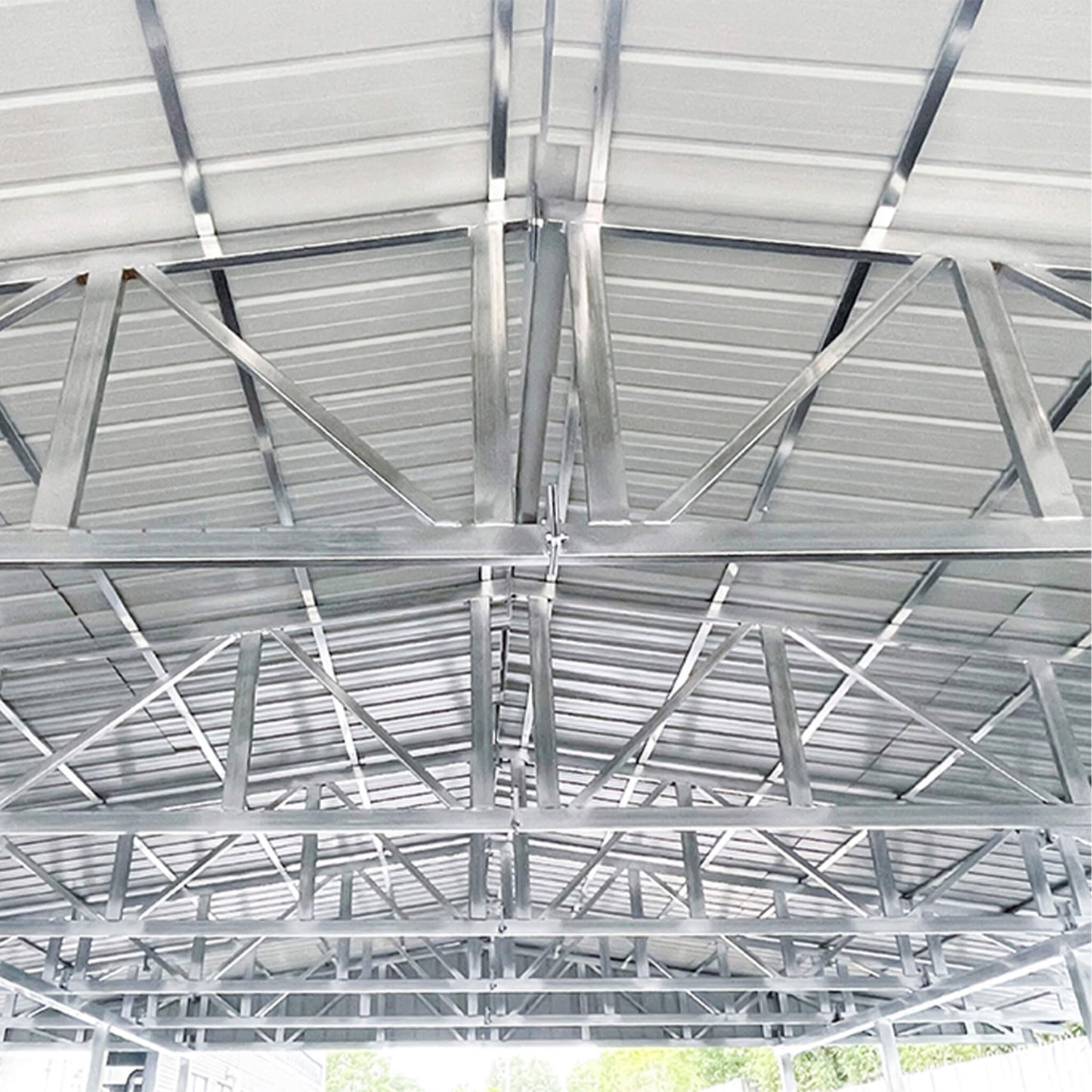 [36X40FT] Alora Heavy-Duty Weather-Resistant Galvanized Steel Container Roof Kit [No Containers] (SAK37491)
