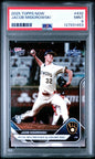 Graded 2025 Topps Now Jacob Misiorowski #432 Rookie RC Baseball Card PSA 9 Mint