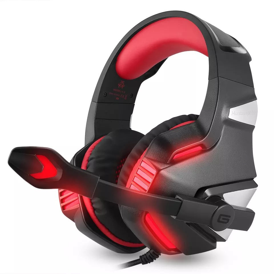 Head-mounted luminous wire-controlled PS4 gaming headset