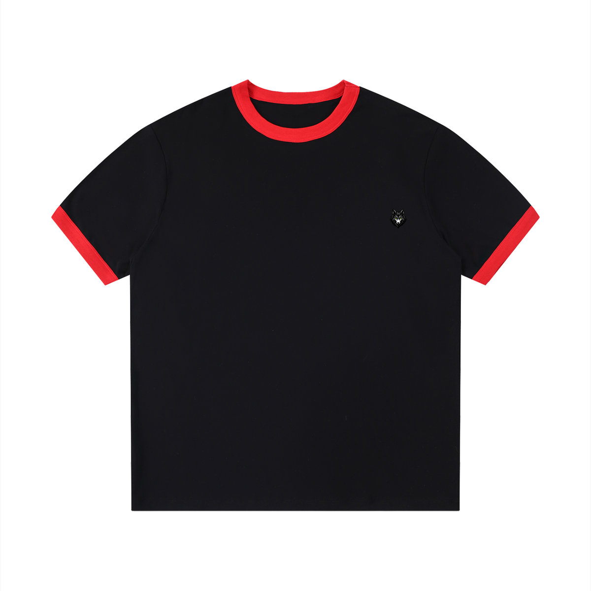 Loki & Ivy Contrast Edge Ribbed Crewneck T-Shirt
