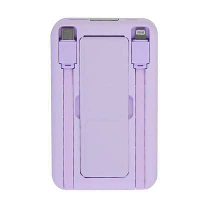 3 In 1 10000mAh MagSafe Fast Charging Power Bank PD20W Portable Charger with 2 Built In Cables Stand Fit for IOS Phone 16 15 13 Series And More