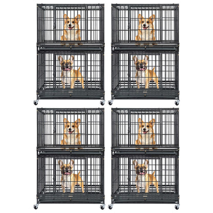 37" Stackable Heavy Duty Dog Kennel 371D08