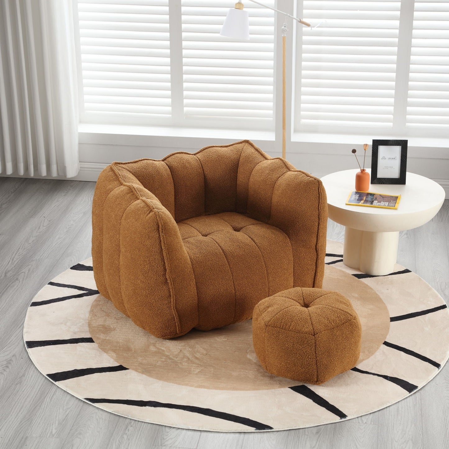 Soft Bean Bag Chair With High Resilient Foam