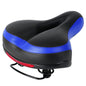 Bike Seat Water-Resistant Comfortable Bicycle Padded Saddle Wear Resistant Hollow Leather  _x000B__x000B_Seat Cushion w/ Dual Springs Reflective Strip for Mountai