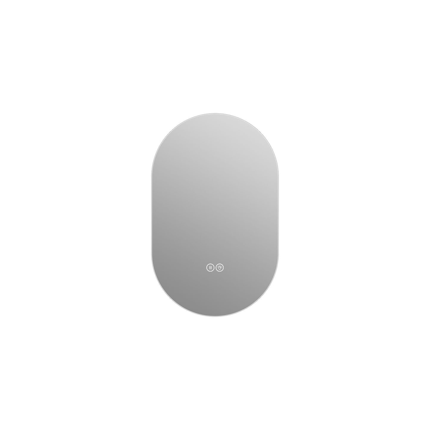 Smart Wall Mounted LED Touch Screen Mirror With Anti-Fog Function And Adjustable Lighting