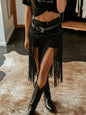 Womens Fashionable, Versatile Tassel High-waisted Shorts