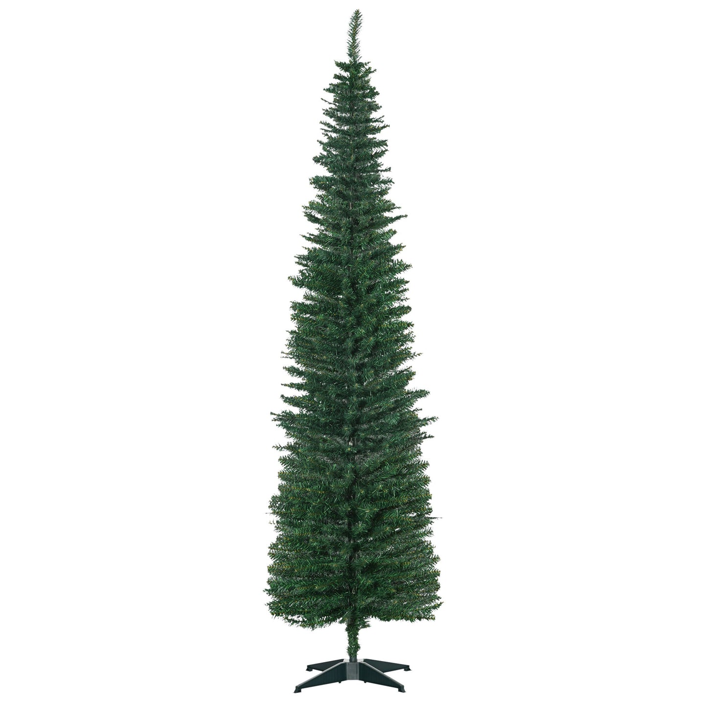 HOMCOM 7' Artificial Pencil Christmas Tree