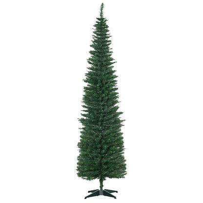 HOMCOM 7' Artificial Pencil Christmas Tree