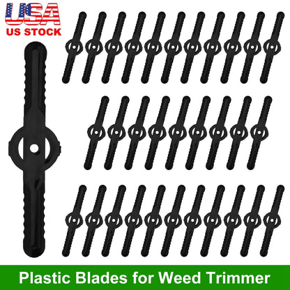 32Pcs Plastic Blades Replacement for Cordless Weed Trimmer