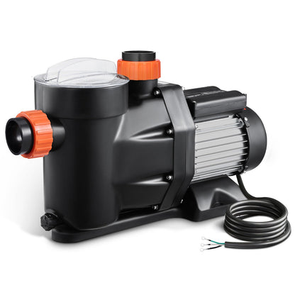 2 HP Above Ground Swimming Pool Pump Single Speed 122 GPM 3450 RPM 220V