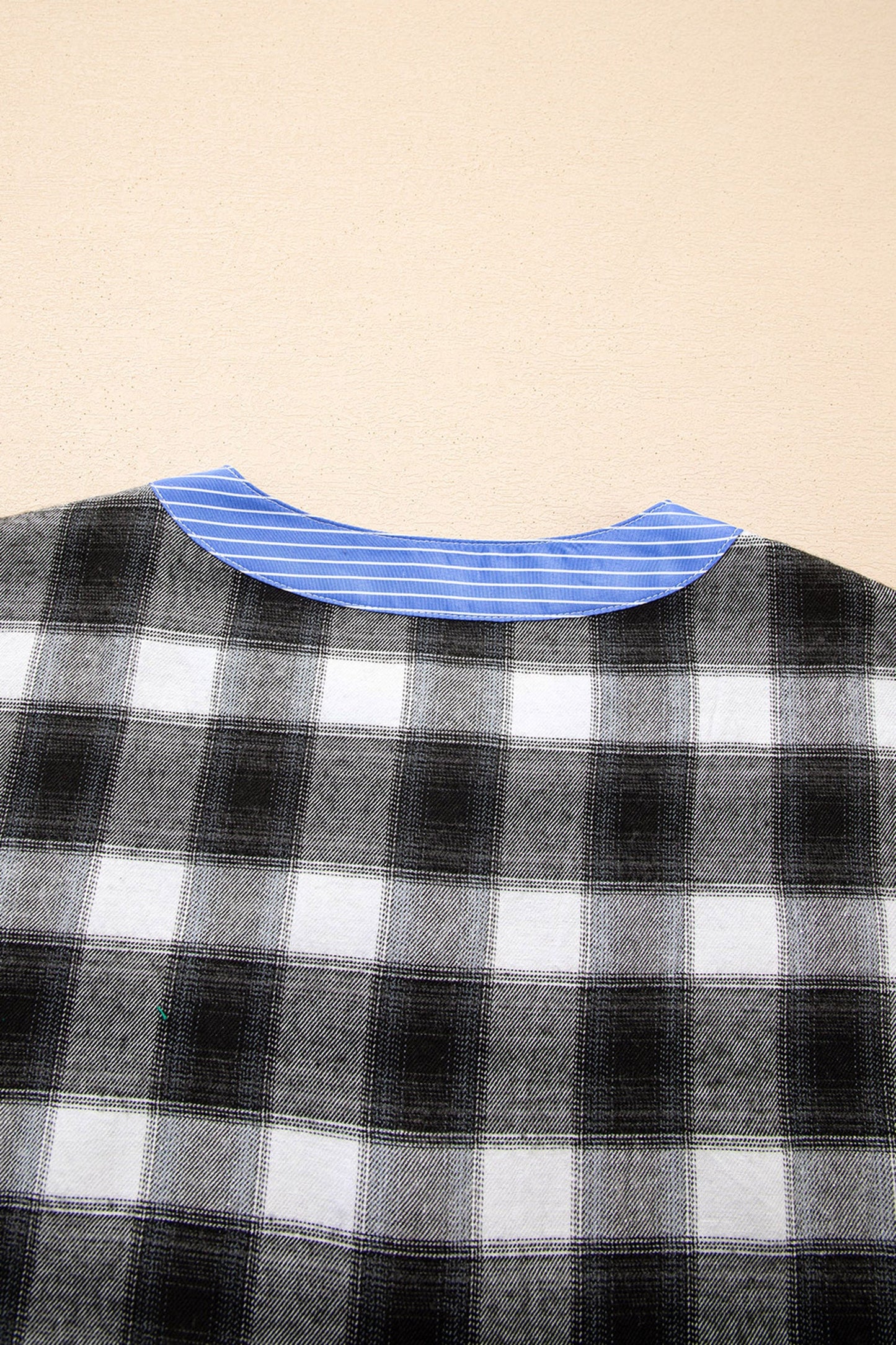 Ezra Half Placket Plaid Blouse