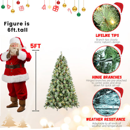 9FT Christmas Tree with 700 Warm Lights