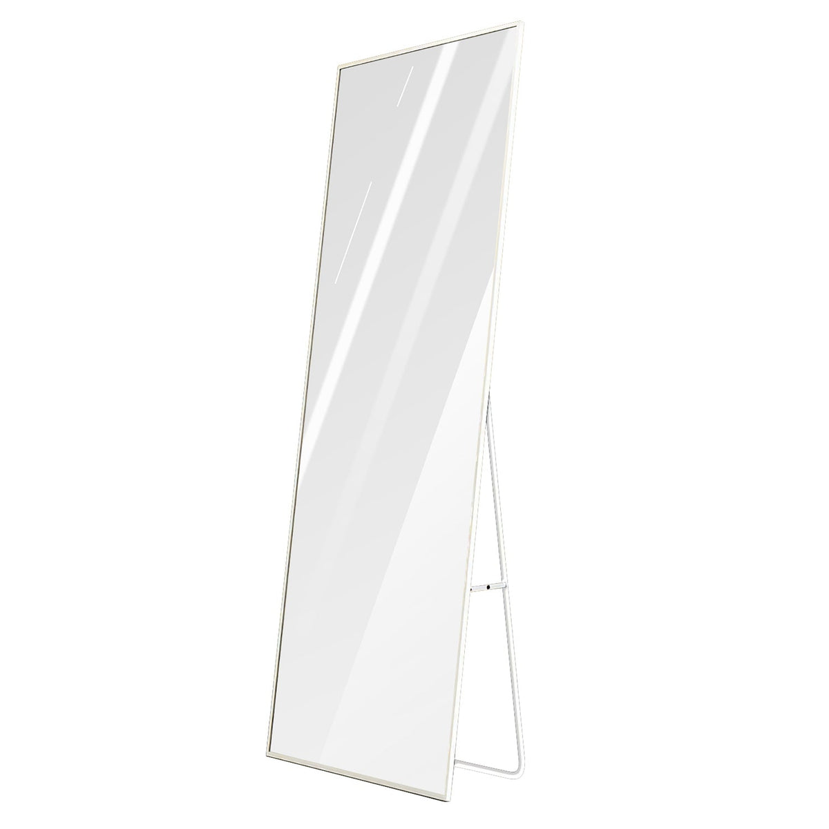 Full Length Mirror 63x18.9in Aluminum Alloy Wall Mirror Free Standing Floor Mirror Hanging Leaning Against Wall for Dressing Bedroom Living Room