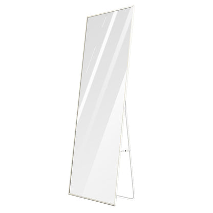Full Length Mirror 63x18.9in Aluminum Alloy Wall Mirror Free Standing Floor Mirror Hanging Leaning Against Wall for Dressing Bedroom Living Room