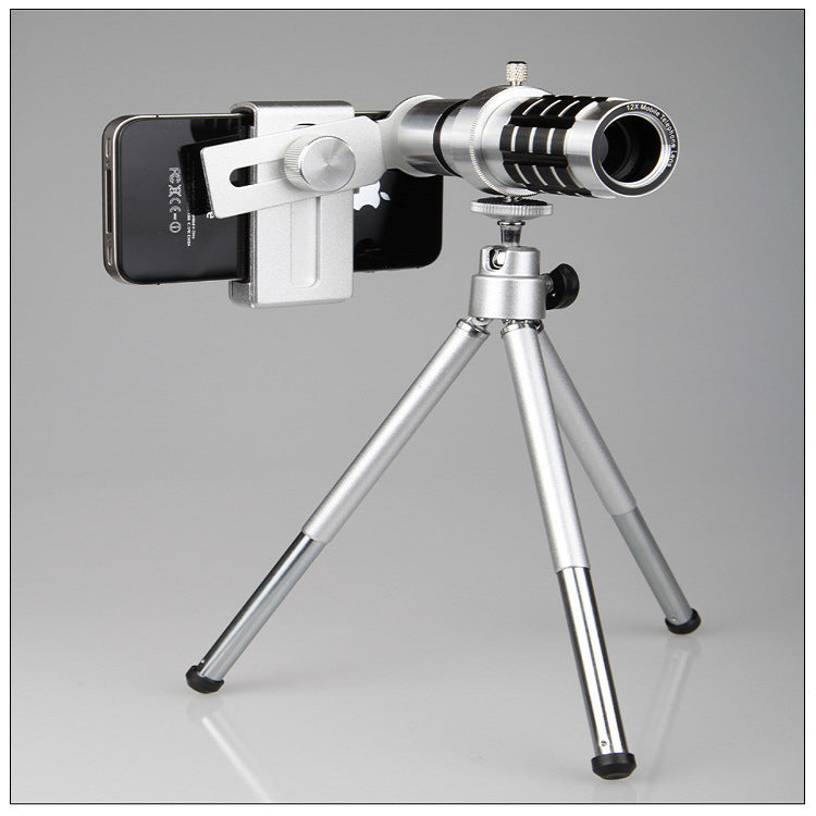 12X Zoom Mobile Telescope - Powerful Long-Focal Camera Lens for Universal Travel Adventures