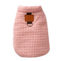 Thick And Warm Dog Clothes For Autumn And Winter, Small And Medium-sized Dog Teddy Bichon, Checked Corduroy Vest, Pet Cotton Coat