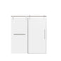 Frameless Single Sliding Shower Doors With Towel Rail & Handle