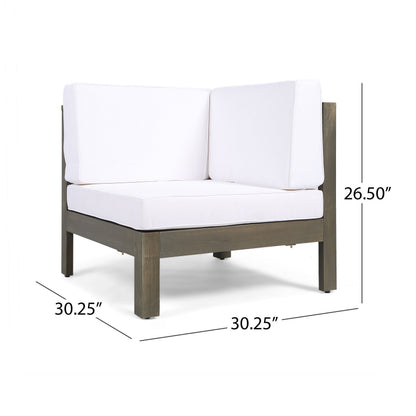 OANA 5-Piece V Shape Sofa Set, White