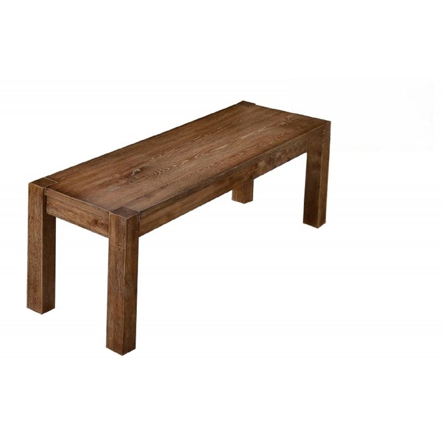 Dining Set With Table, Bench And 4 Chairs - Oak
