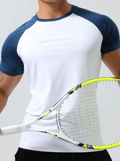 Men's Plus Size Round Neck Short Sleeve T-Shirt