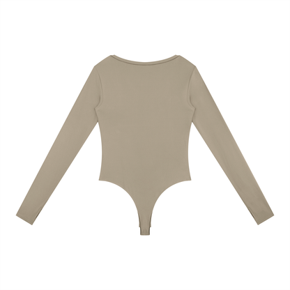 Loki & Ivy Women's Tight Long Sleeve Yoga Bodysuit