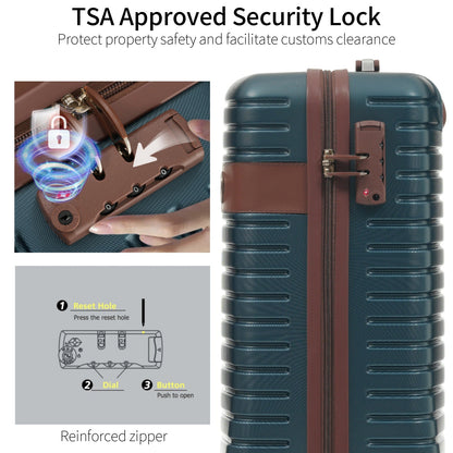 Lightweight 3 Piece Carry-On Luggage Set