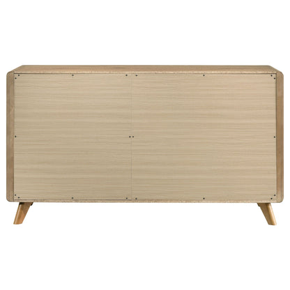 Bennett 6-drawer Bedroom Dresser Cabinet Light Oak