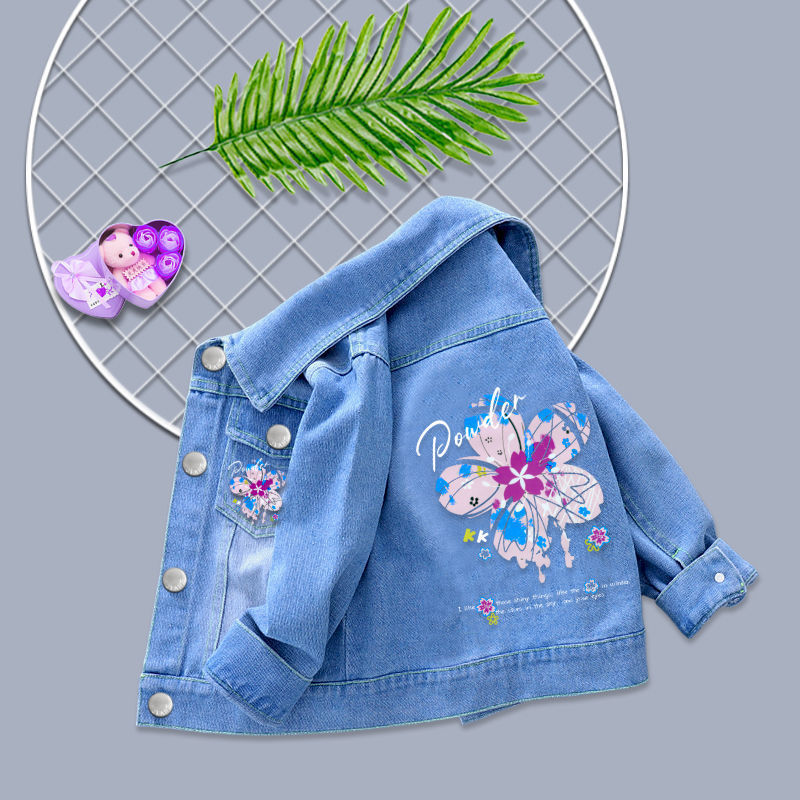 New Top Children's Denim Coat Korean Jacket