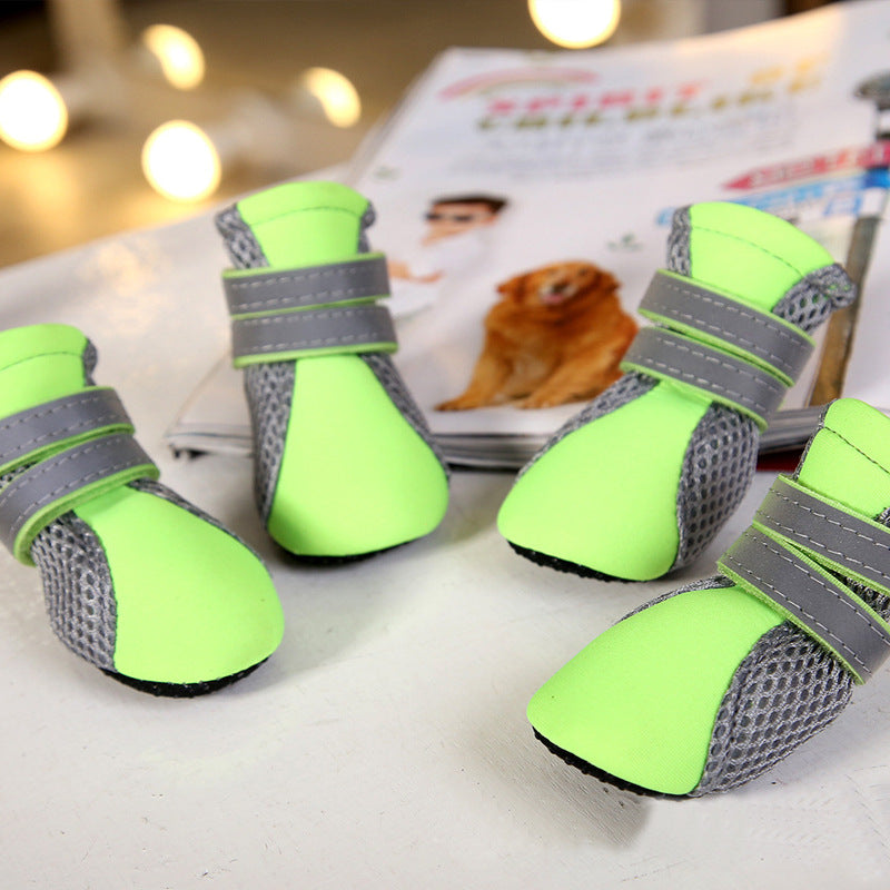 FLIPSTYLEZ LLC. Teddy Shoes Pink Waterproof Dog Booties | Protective Pet Footwear for Small Dogs