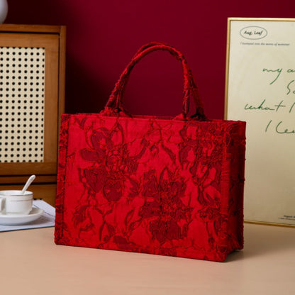 Relief-printed Souvenir Canvas Gift Bag