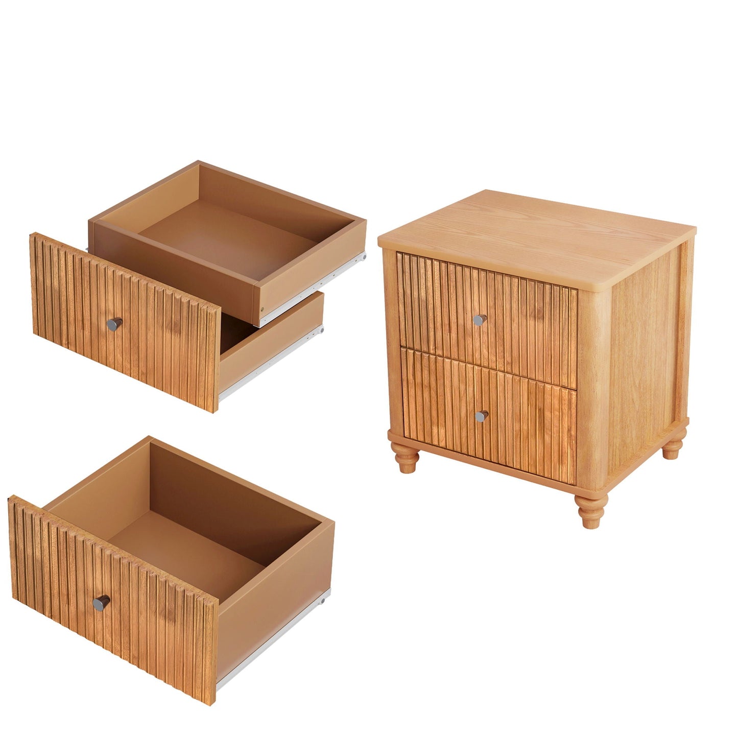 3 Piece Bedroom Set & Bed And 2 Nightstands