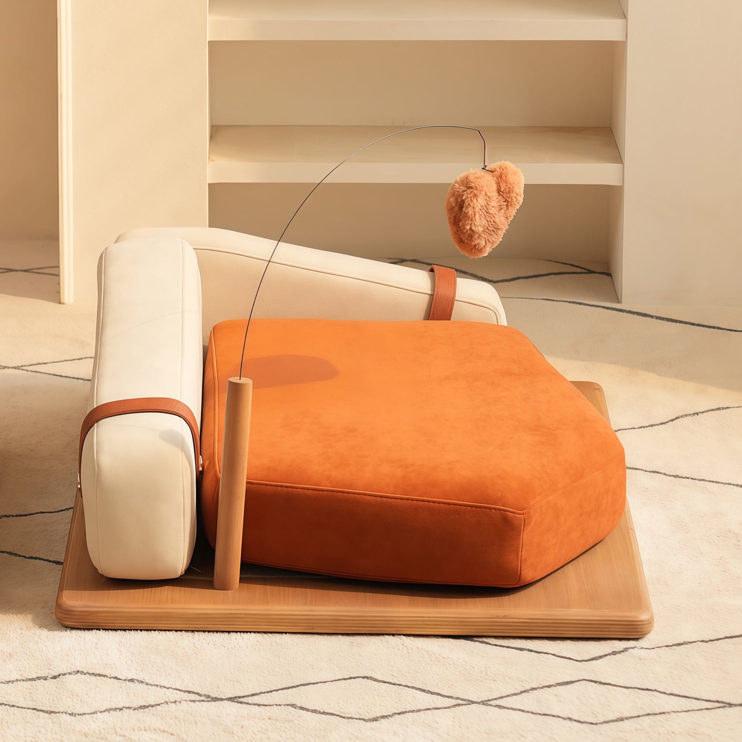 Wooden Pet Bed for Cats & Dogs