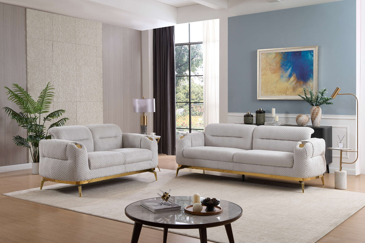 Zoe Modern Style 2PC Living Room Set