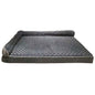 Removable And Washable L-Shaped Pet Sofa Dog Bed With Sponge Padding And Rose Velvet For Warmth