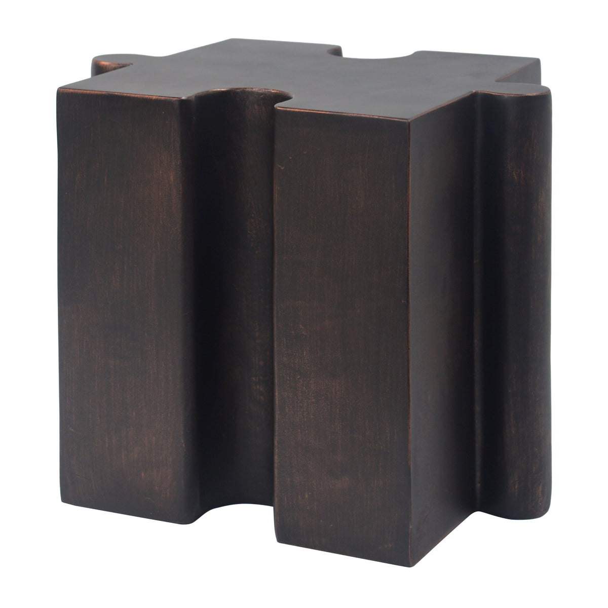 Puzzle Art Side Table, Modular Concave Edge MGO Table