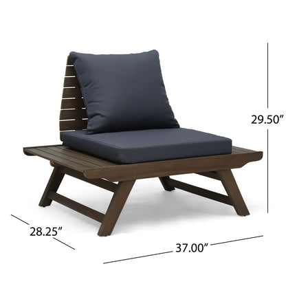 Sedona Outdoor Club Chair With Slatted Design