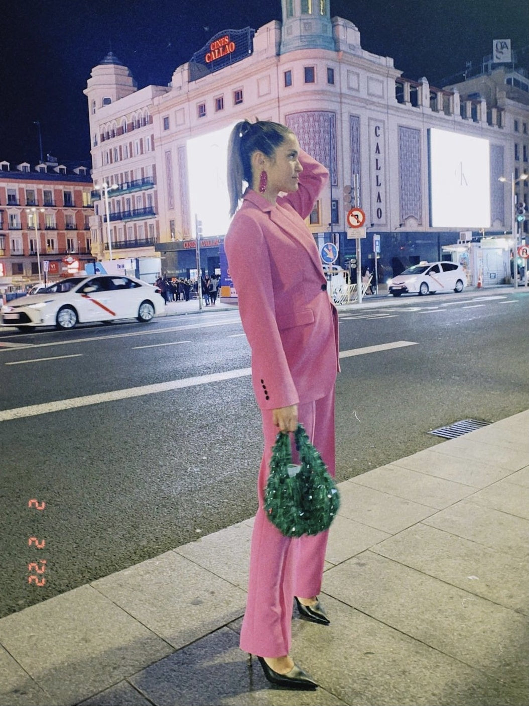 New Professional Pink Ladies Fashion Blazer pants Suit for women