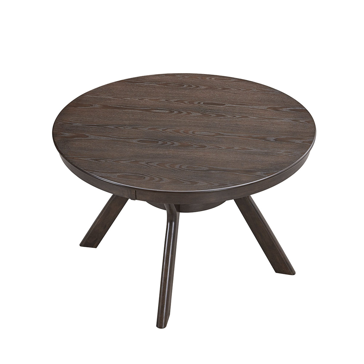 Modern Round Rubber Wood Dining Table for 4-6