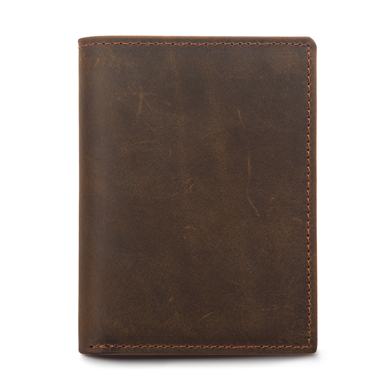 Simple First Layer Cowhide Men's Short Card Package