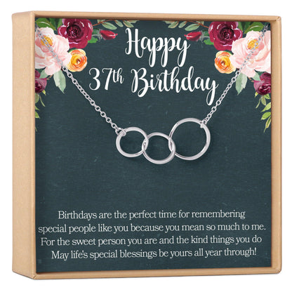 37th Birthday Necklace