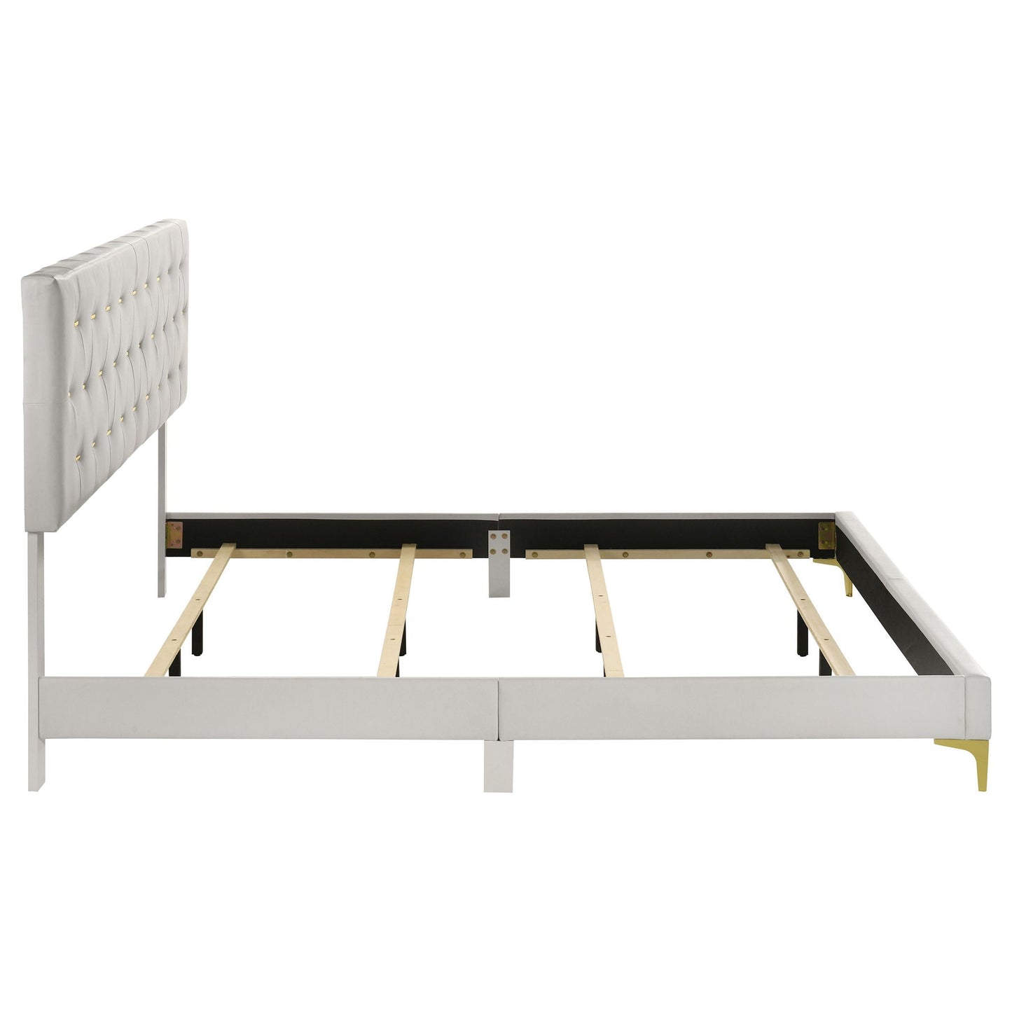 Kendall Upholstered Eastern King Panel Bed White
