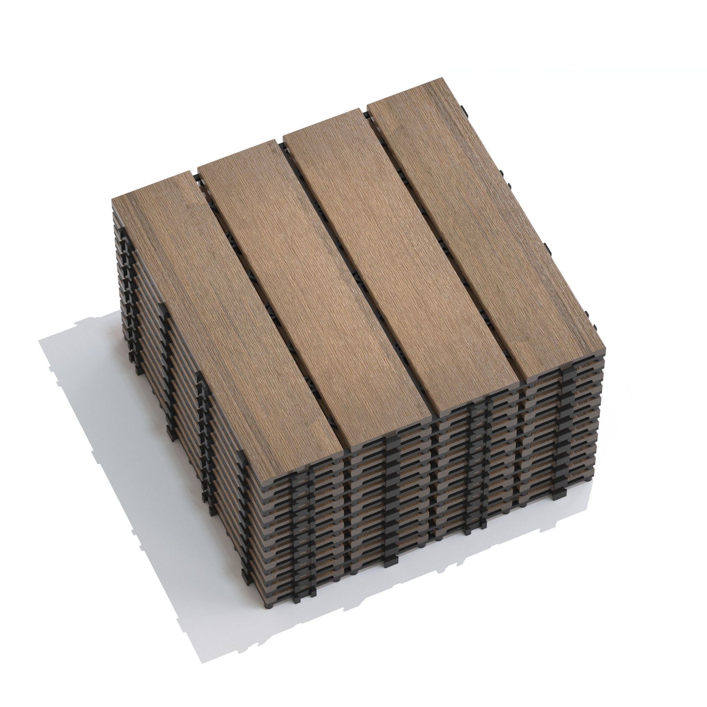Patio Deck Tiles, Pack Of 22