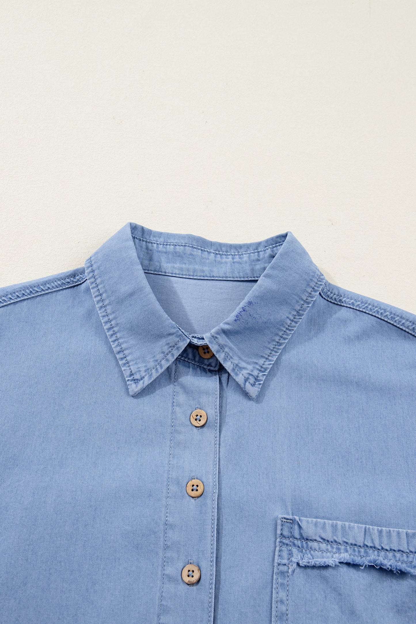 Londyn Bracelet Sleeve Chambray Shirt