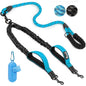 Amazon Double Dog Leash Anti-Escape Cushioning Comfortable 360  Rotating Heavy-Duty Reflective Traction Strap